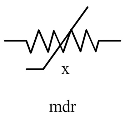نماد-مقاومت-متغیر-وابسته-به-مغناطیس